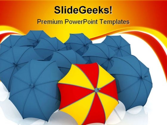 Unique Umbrella Metaphor PowerPoint Themes And PowerPoint Slides 0411 Unique Umbrella Metaphor PowerPoint Themes And PowerPoint Slides 0411