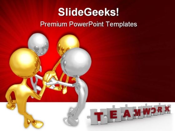 unity teamwork business powerpoint themes and powerpoint slides 0811