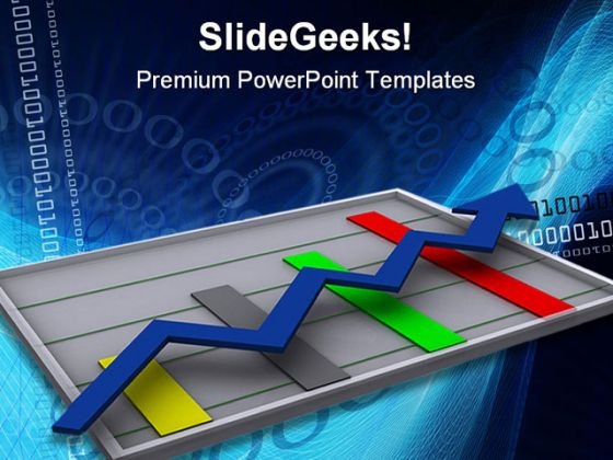 Up Arrow Business PowerPoint Template 0510 Up Arrow Business PowerPoint Template 0510