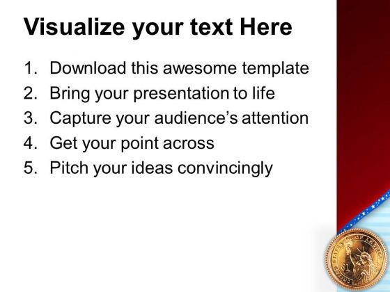 Us Dollar Coin Americana PowerPoint Templates And PowerPoint Themes 1112 impressive pre designed