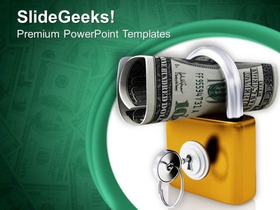 Us Dollars Chained And Locked Money Security PowerPoint Templates Ppt Backgrounds For Slides 0313 Us Dollars Chained And Locked Money Security PowerPoint Templates Ppt Backgrounds For Slides 0313