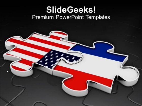 Us France Partnership Business PowerPoint Templates Ppt Backgrounds For Slides 0413