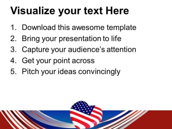 Usa Flag With Heart Americana Point Templates And Usa Flag With Heart Americana Point Templates And Themes 0712 Print