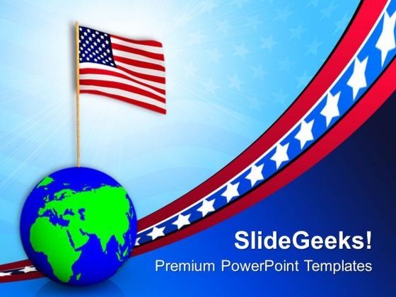 Usa On The Globe American Independence PowerPoint Templates Ppt Backgrounds For Slides 0913 Usa On The Globe American Independence PowerPoint Templates Ppt Backgrounds For Slides 0913