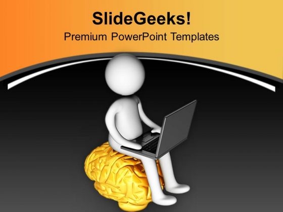 Use Brain To Learn Technology PowerPoint Templates Ppt Backgrounds For Slides 0713 Use Brain To Learn Technology PowerPoint Templates Ppt Backgrounds For Slides 0713