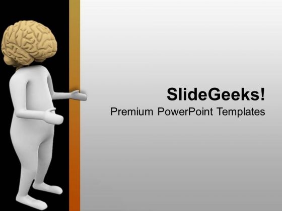 Use Brain To Select Right Path PowerPoint Templates Ppt Backgrounds For Slides 0713 Use Brain To Select Right Path PowerPoint Templates Ppt Backgrounds For Slides 0713