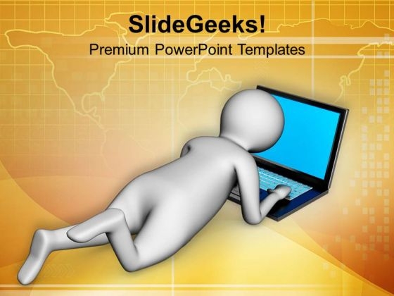 Use Laptop Anywhere For Internet PowerPoint Templates Ppt Backgrounds For Slides 0713 Use Laptop Anywhere For Internet PowerPoint Templates Ppt Backgrounds For Slides 0713