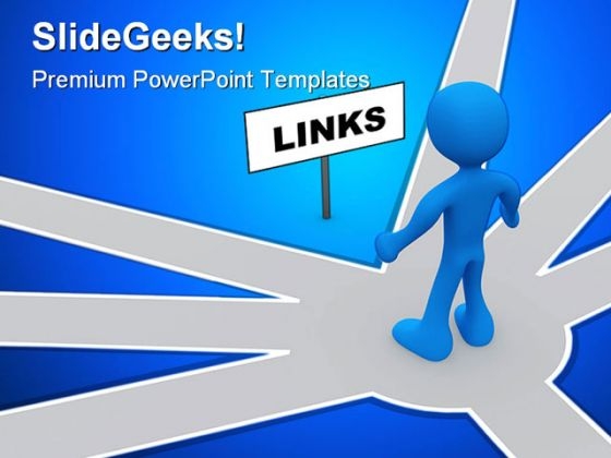 Usefull Links Business PowerPoint Template 1110