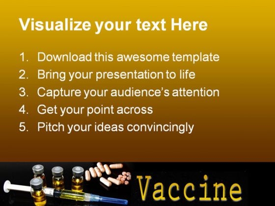 Vaccine Science PowerPoint Template 0610 impressive downloadable