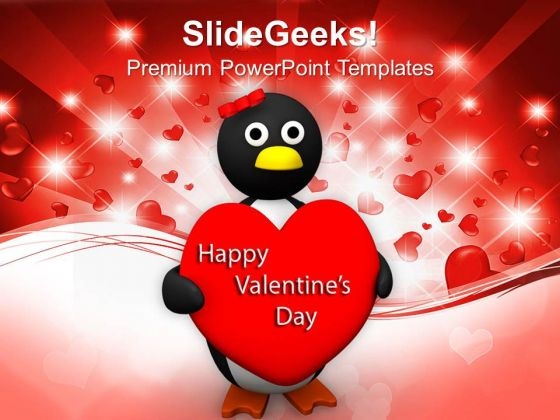 Valentine Heart Holding Penguin Wings Heart PowerPoint Templates Ppt Backgrounds For Slides 0213 Valentine Heart Holding Penguin Wings Heart PowerPoint Templates Ppt Backgrounds For Slides 0213