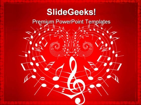 Valentine Theme Music PowerPoint Templates And PowerPoint Backgrounds 0211  - PowerPoint Templates