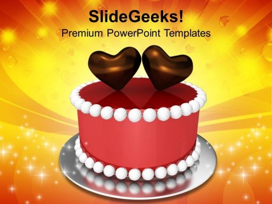 Valentines Cake With Hearts Love PowerPoint Templates Ppt Backgrounds For Slides 0213 Valentines Cake With Hearts Love PowerPoint Templates Ppt Backgrounds For Slides 0213