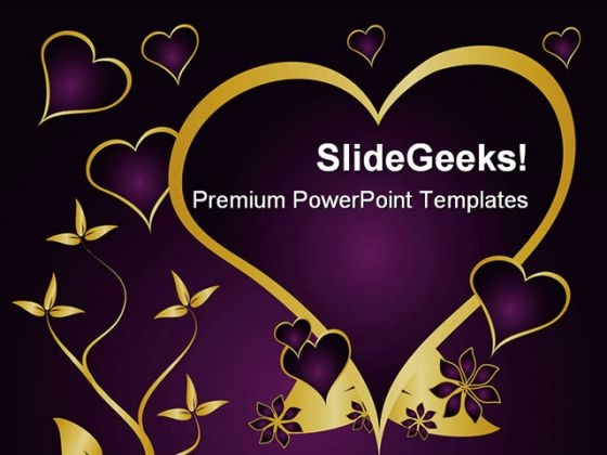 Valentines Heart Holidays PowerPoint Template 0910 Valentines Heart Holidays PowerPoint Template 0910