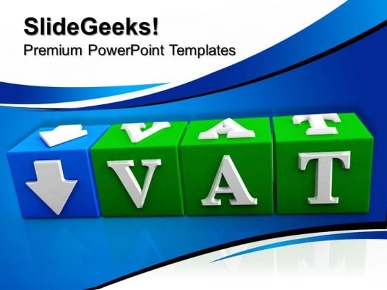 Vat Button Block Cube Business PowerPoint Templates And PowerPoint Themes 1112