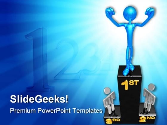 Victory Podium Winner Business PowerPoint Backgrounds And Templates 1210 Victory Podium Winner Business PowerPoint Backgrounds And Templates 1210