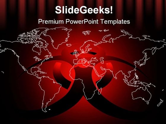 Virus Danger Globe PowerPoint Themes And PowerPoint Slides 0211
