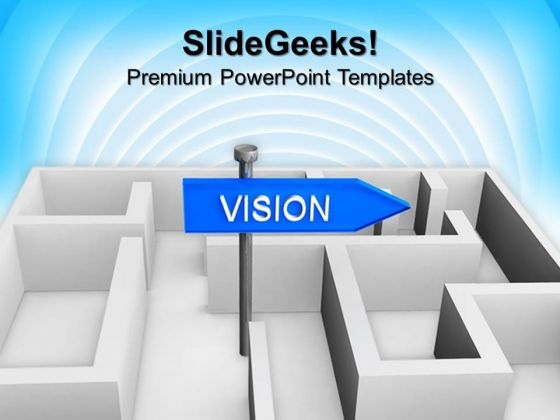 Vision Concept With Labyrinth PowerPoint Templates And PowerPoint Themes 1112 Vision Concept With Labyrinth PowerPoint Templates And PowerPoint Themes 1112