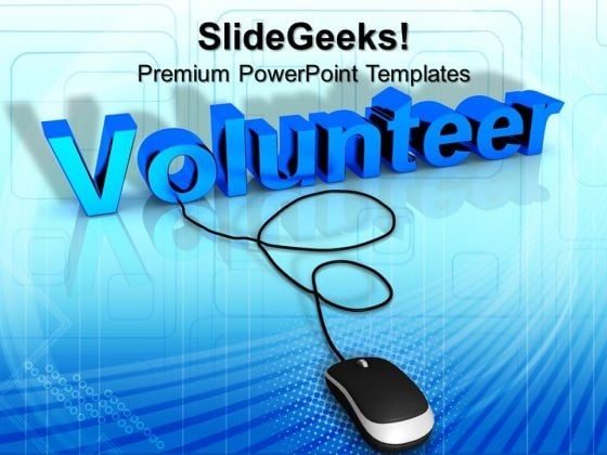 Volunteer With Computer Mouse PowerPoint Templates And PowerPoint Themes 1112 Volunteer With Computer Mouse PowerPoint Templates And PowerPoint Themes 1112