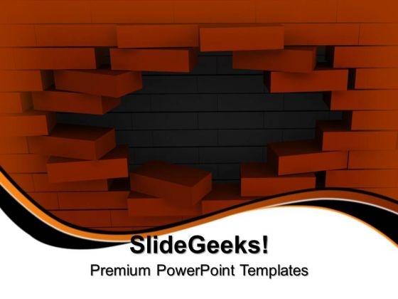 Wall Behind Broken Wall PowerPoint Templates And PowerPoint Themes 1012 Wall Behind Broken Wall PowerPoint Templates And PowerPoint Themes 1012