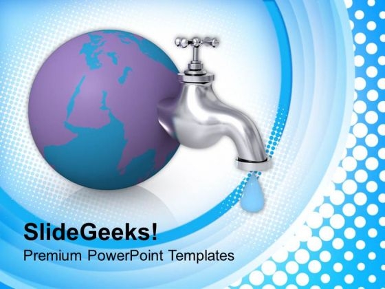 Water Drop Falling From Tab PowerPoint Templates Ppt Backgrounds For Slides 0713 Water Drop Falling From Tab PowerPoint Templates Ppt Backgrounds For Slides 0713