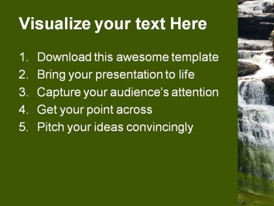 water_fall_nature_powerpoint_template_1110_text