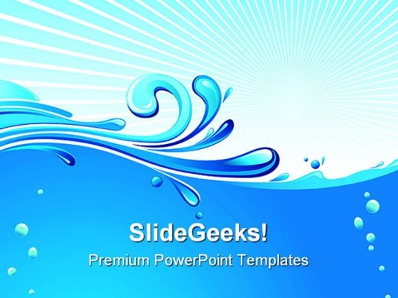 Wave Beach Abstract PowerPoint Themes And PowerPoint Slides 0411