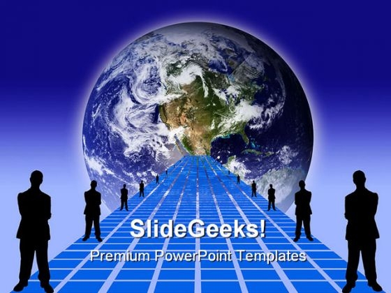 Way To Globe Business PowerPoint Backgrounds And Templates 0111 Way To Globe Business PowerPoint Backgrounds And Templates 0111