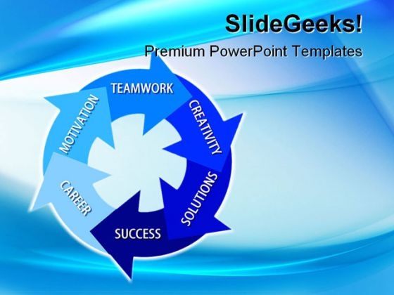 Way To Success Business PowerPoint Template 0910 Way To Success Business PowerPoint Template 0910