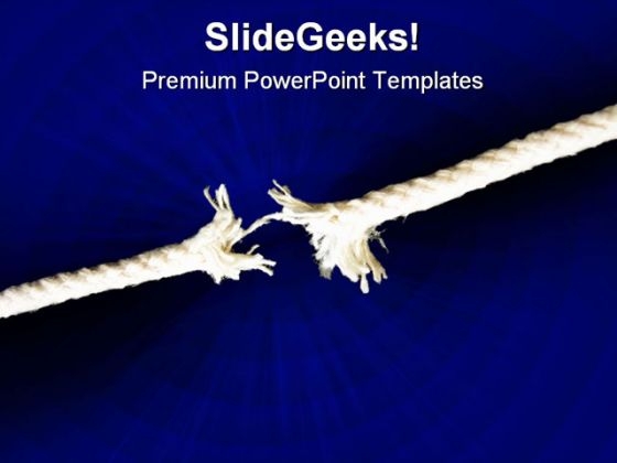 Weak Thread Metaphor PowerPoint Backgrounds And Templates 1210 Weak Thread Metaphor PowerPoint Backgrounds And Templates 1210