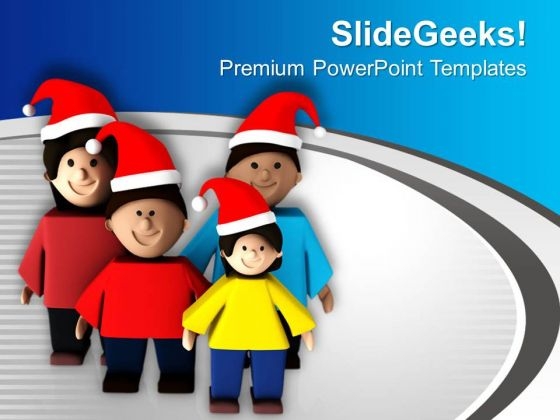 Wear Santa Cap And Enjoy Christmas PowerPoint Templates Ppt Backgrounds For Slides 0713 Wear Santa Cap And Enjoy Christmas PowerPoint Templates Ppt Backgrounds For Slides 0713