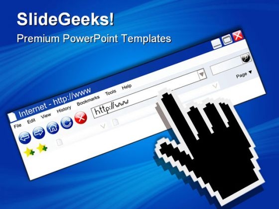 Web Browser Internet PowerPoint Themes And PowerPoint Slides 0811