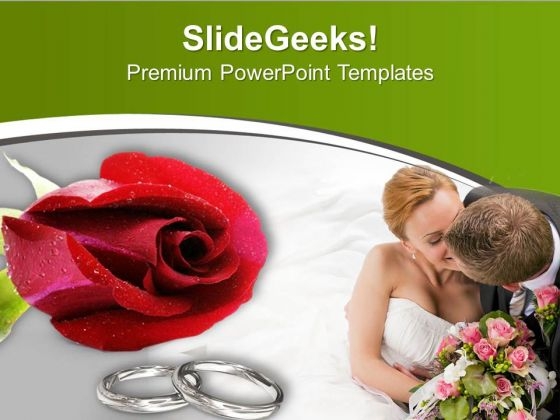 Wedding Rings Of Couple With Red Roses PowerPoint Templates Ppt Backgrounds For Slides 0413 Wedding Rings Of Couple With Red Roses PowerPoint Templates Ppt Backgrounds For Slides 0413