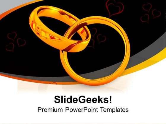 Wedding Rings Symbol Of Love PowerPoint Templates Ppt Backgrounds For Slides 0313 Wedding Rings Symbol Of Love PowerPoint Templates Ppt Backgrounds For Slides 0313