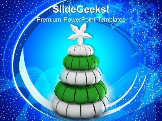 White And Green Pine Tree Christmas Celebration PowerPoint Templates Ppt Backgrounds For Slides 1212 White And Green Pine Tree Christmas Celebration PowerPoint Templates Ppt Backgrounds For Slides 1212
