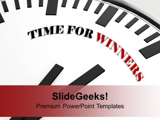 White Clock With Time For Winners Success PowerPoint Templates Ppt Backgrounds For Slides 1212 White Clock With Time For Winners Success PowerPoint Templates Ppt Backgrounds For Slides 1212