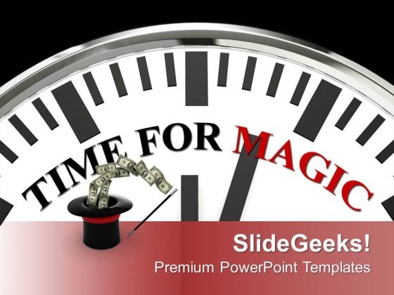 White Clock With Word Time For Magic PowerPoint Templates Ppt Backgrounds For Slides 0213 White Clock With Word Time For Magic PowerPoint Templates Ppt Backgrounds For Slides 0213