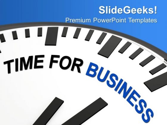 White Clock With Words Time For Business PowerPoint Templates Ppt Backgrounds For Slides 0213 White Clock With Words Time For Business PowerPoint Templates Ppt Backgrounds For Slides 0213