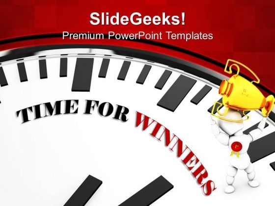 White Clock With Words Time For Winners Competition PowerPoint Templates And PowerPoint Themes 1012 White Clock With Words Time For Winners Competition PowerPoint Templates And PowerPoint Themes 1012