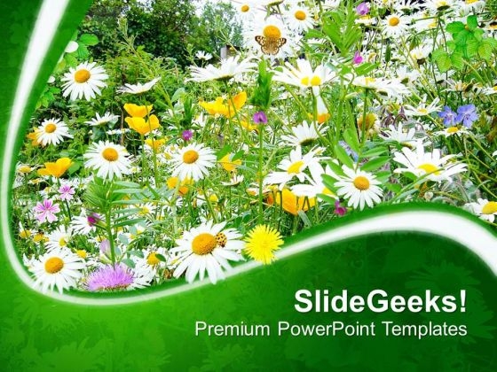 Wild Flowers With Designer Background Teams PowerPoint Templates Ppt Backgrounds For Slides 0713 Wild Flowers With Designer Background Teams PowerPoint Templates Ppt Backgrounds For Slides 0713