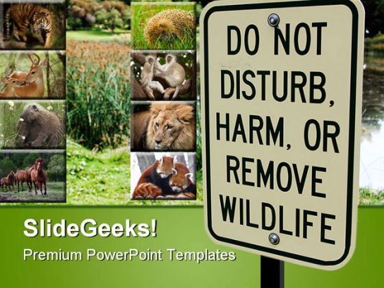 Wild Life Sign Animals PowerPoint Themes And PowerPoint Slides 0611 Wild Life Sign Animals PowerPoint Themes And PowerPoint Slides 0611