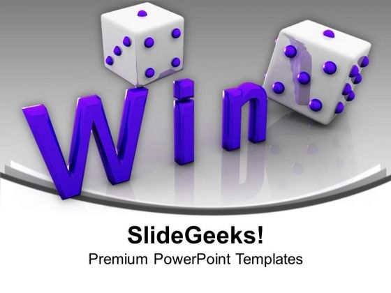 Win Cube Game PowerPoint Templates Ppt Backgrounds For Slides 1212