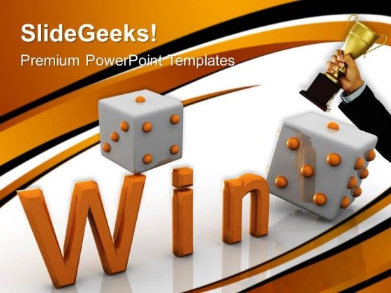 Win Dice Game Success PowerPoint Templates And PowerPoint Themes 0612 Win Dice Game Success PowerPoint Templates And PowerPoint Themes 0612