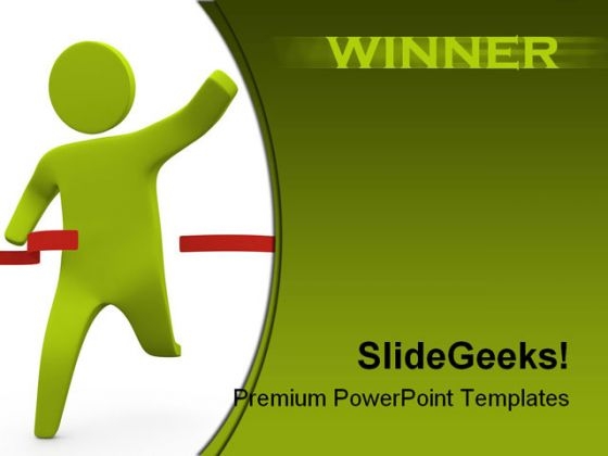 Winner Business PowerPoint Template 1110 Winner Business PowerPoint Template 1110
