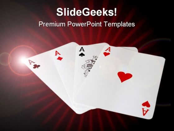 Winner Cards Game PowerPoint Template 1110 Winner Cards Game PowerPoint Template 1110