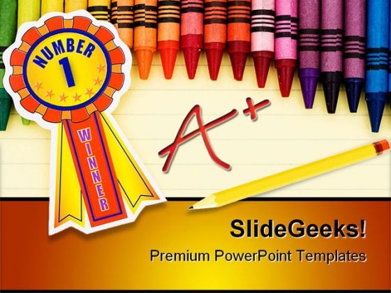 Winner Education PowerPoint Template 1110 Winner Education PowerPoint Template 1110