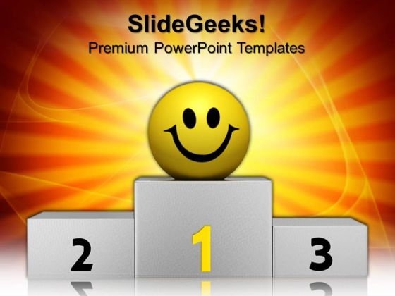 Winner Smiley Leadership PowerPoint Templates And PowerPoint Themes 0912