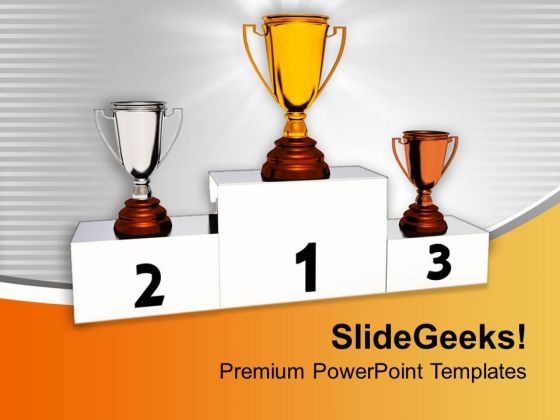Winner Trophies Competition PowerPoint Templates Ppt Backgrounds For Slides 0313 Winner Trophies Competition PowerPoint Templates Ppt Backgrounds For Slides 0313
