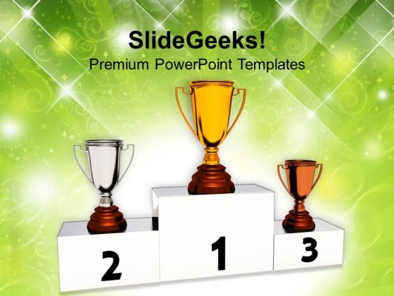Winners Trophy On Podium Competition PowerPoint Templates Ppt Background For Slides 1112 Winners Trophy On Podium Competition PowerPoint Templates Ppt Background For Slides 1112