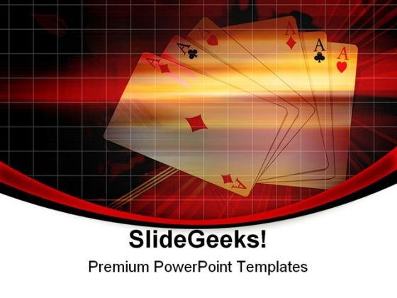 Winning Cards Game PowerPoint Templates And PowerPoint Backgrounds 0511