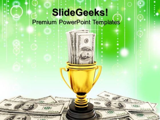 Winning Golden Cup Money PowerPoint Templates And PowerPoint Themes 1112 Winning Golden Cup Money PowerPoint Templates And PowerPoint Themes 1112